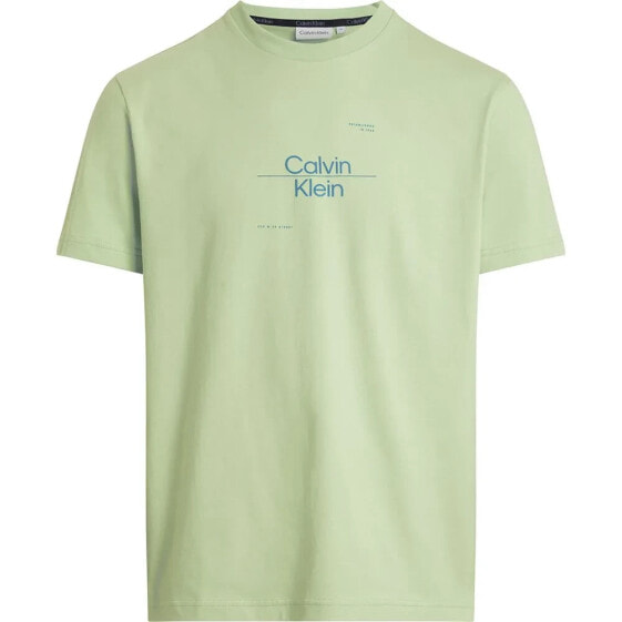 CALVIN KLEIN Optic Line Logo short sleeve T-shirt