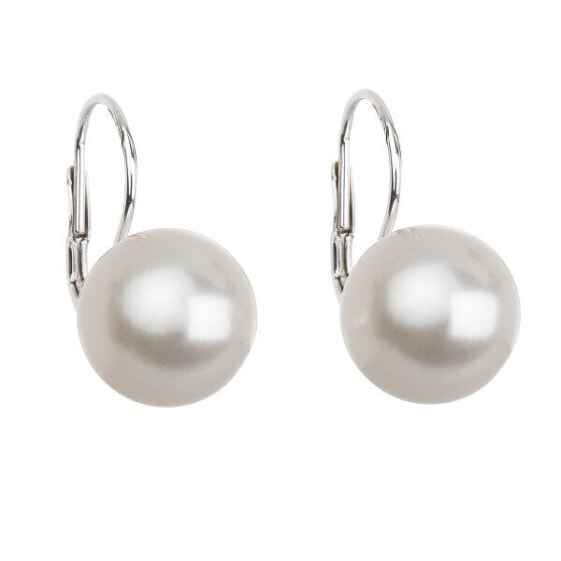 Charming dangling earrings with synthetic pearls 71106.1