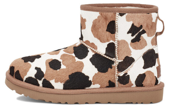 Угги UGG Classic Mini Cow Print 1123353-CHE, женские, коричневые