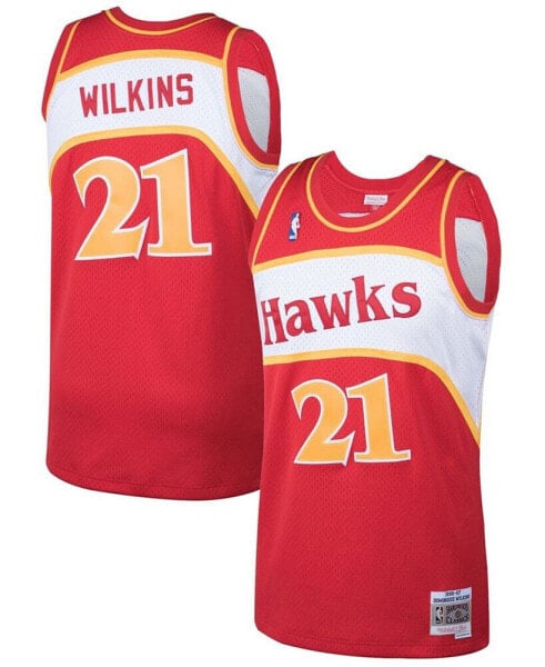 Men's Dominique Wilkins Red Atlanta Hawks 1986-87 Hardwood Classics Swingman Jersey