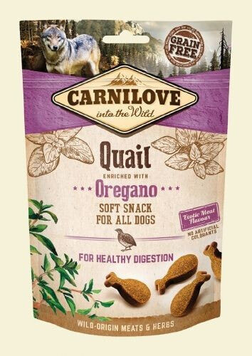 Carnilove Przysmak Dog Snack Fresh Soft Quail+Oregano 200g