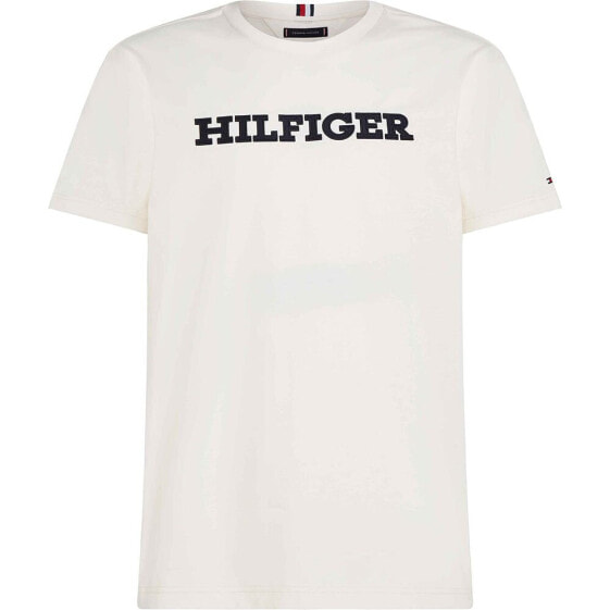 TOMMY HILFIGER Twill Embroidery Monotype short sleeve T-shirt