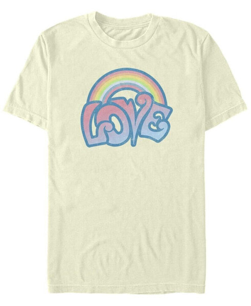 Men's Love Rainbow Short Sleeve Crew T-shirt