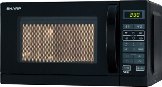 Sharp Home Appliances R-642 BKW - Countertop - Grill microwave - 20 L - 800 W - Touch - Black