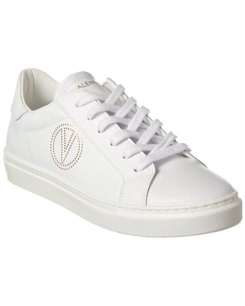 Valentino By Mario Valentino Petra Leather Sneaker Women's White 7