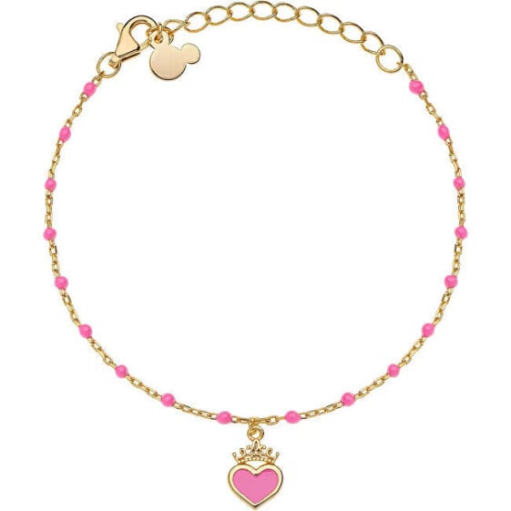 Delicate gold-plated Disney Princess bracelet BS00078YL-55.CS