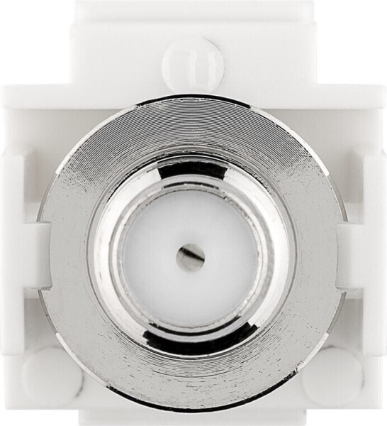 Goobay 79938 - Flat - White - Coaxial - F connector - Female - Female
