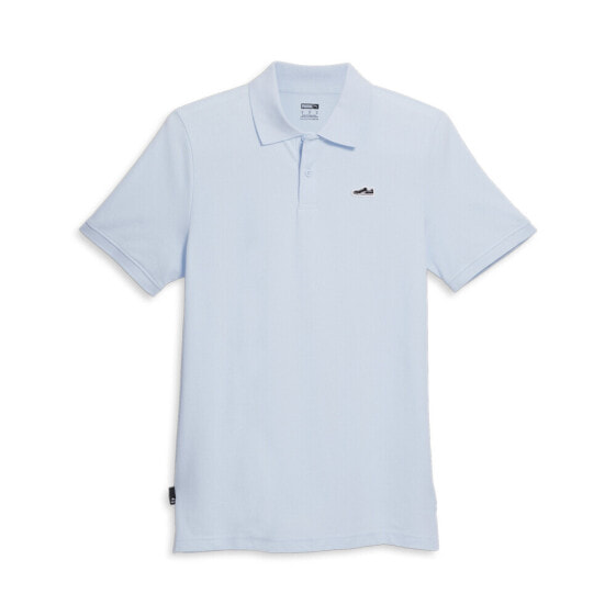 Puma Suede 2.0 Short Sleeve Polo Shirt Mens Blue Casual 67872683