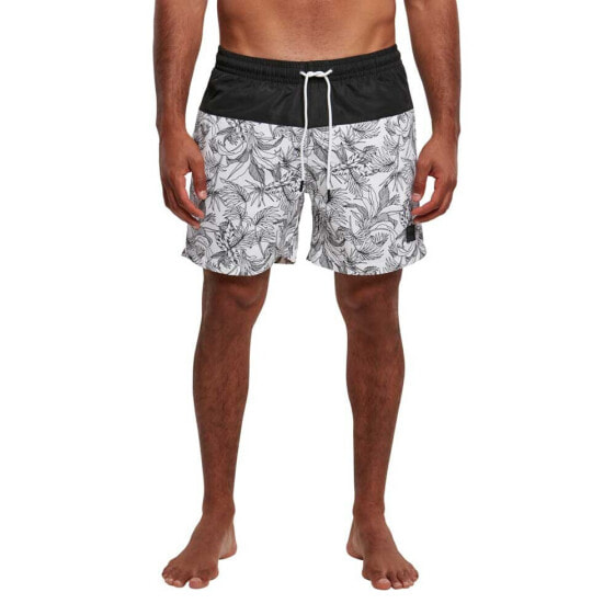 URBAN CLASSICS Low Block Pattern Swimming Shorts