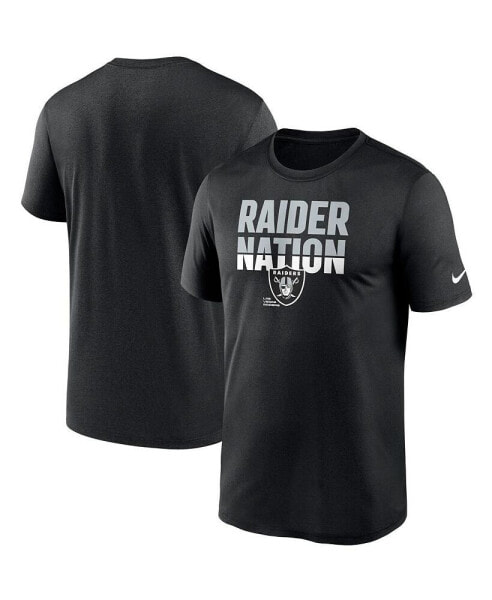 Men's Black Las Vegas Raiders Legend Local Phrase Performance T-shirt