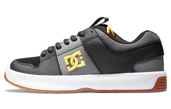 DC Shoes Lynx Zero 美式复古 撞色拼接时尚面包 防滑耐磨 低帮 板鞋 男款 黑灰金 / Кроссовки DC Shoes ADYS100668-XKSY