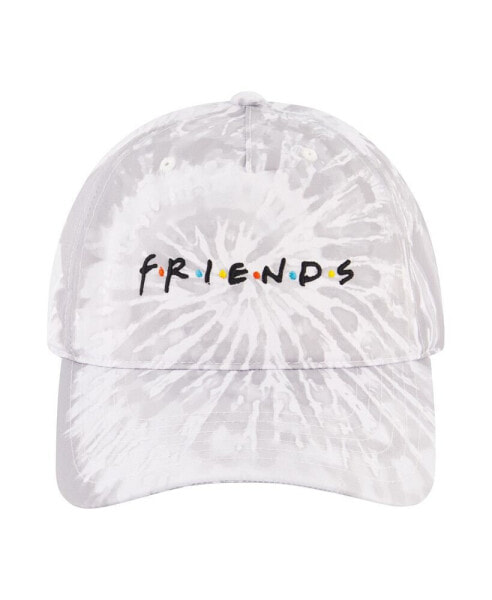 Men's Friends White Tie Dye Logo Baseball Cap