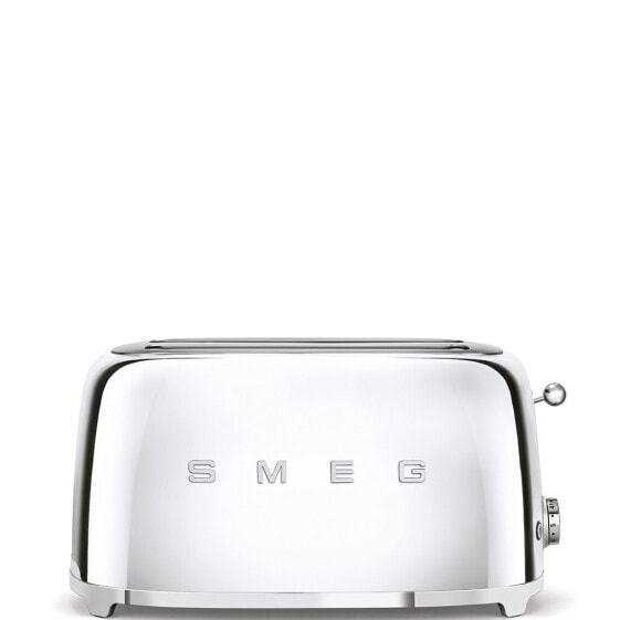 SMEG Four Slice Toaster Stainless Steel TSF02SSEU - 4 slice(s) - Chrome - Steel - Buttons - Level - Rotary - China - 1500 W
