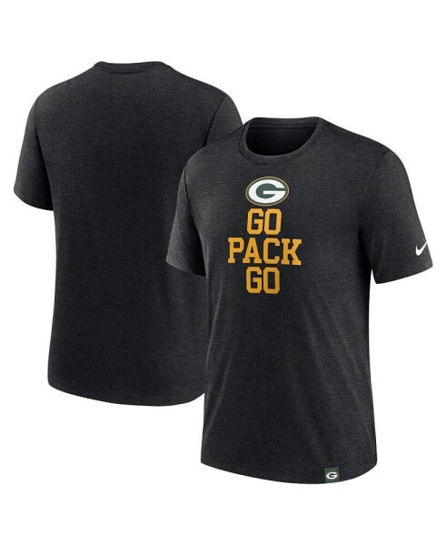 Men's Heather Bay Packers Blitz Tri-Blend T-Shirt