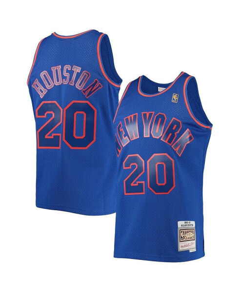 Men's Allan Houston Blue New York Knicks 1996-97 Throwback Dark Swingman Jersey