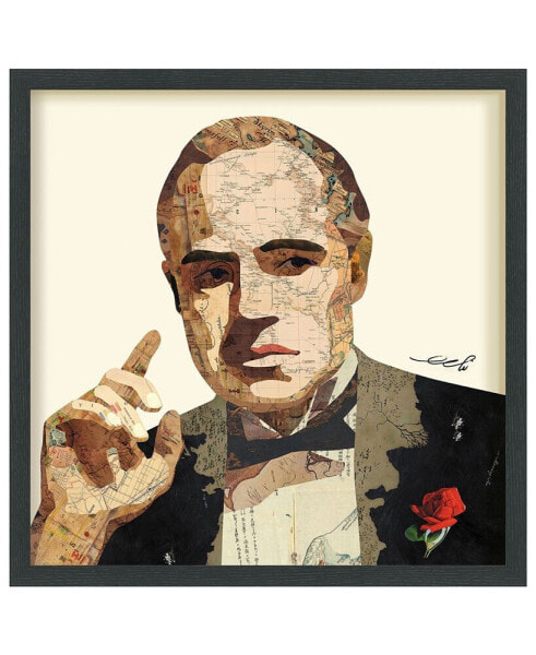 'Godfather' Dimensional Collage Wall Art - 25'' x 25''