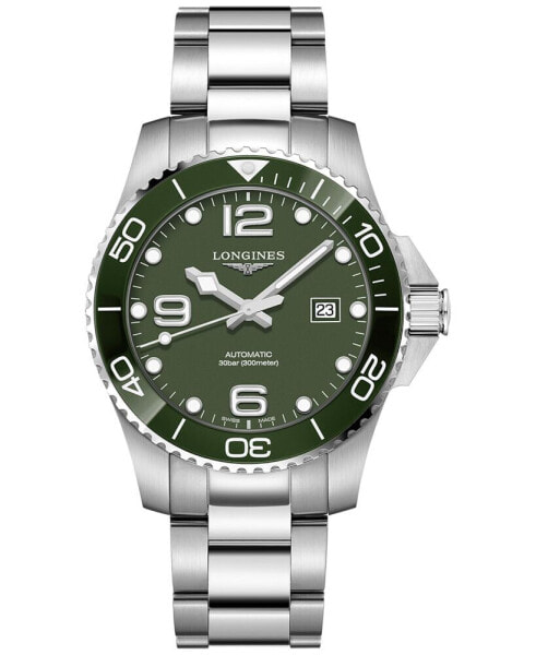 Men's Swiss Automatic Silver-Tone Stainless Steel Bracelet Watch 43mm