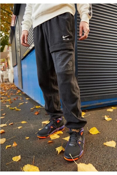 Sportswear Air Therma-Fit Winterized Polar Oversize Siyah Erkek Eşofman Altı