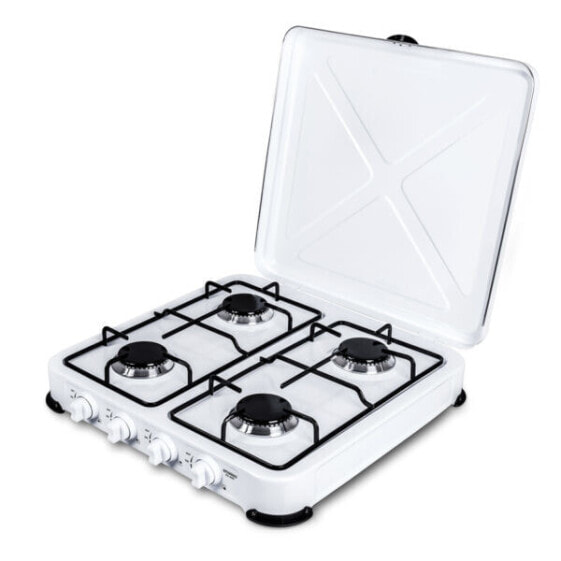 Promis KG400C - Black - White - Countertop - Gas - Metaltek - 4 zone(s) - 4 zone(s)