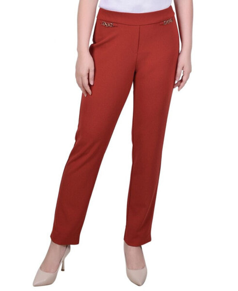 Petite Scuba Crepe Ankle Pants