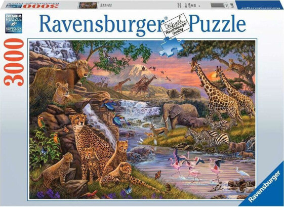 Ravensburger Puzzle 3000 elementów Królestwo zwierząt