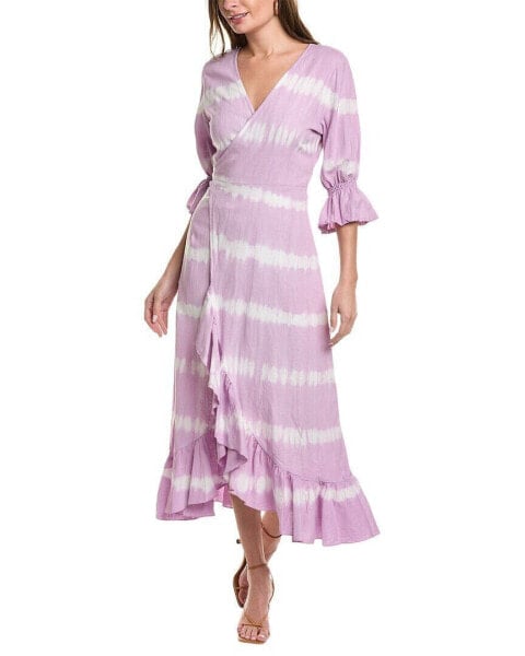 Sole Tatiana Linen-Blend Wrap Dress Women's