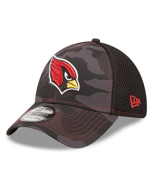 Men's Camo and Black Arizona Cardinals Logo Neo 39THIRTY Flex Hat