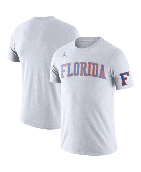 Men's White Florida Gators Basketball Retro 2-Hit T-shirt
