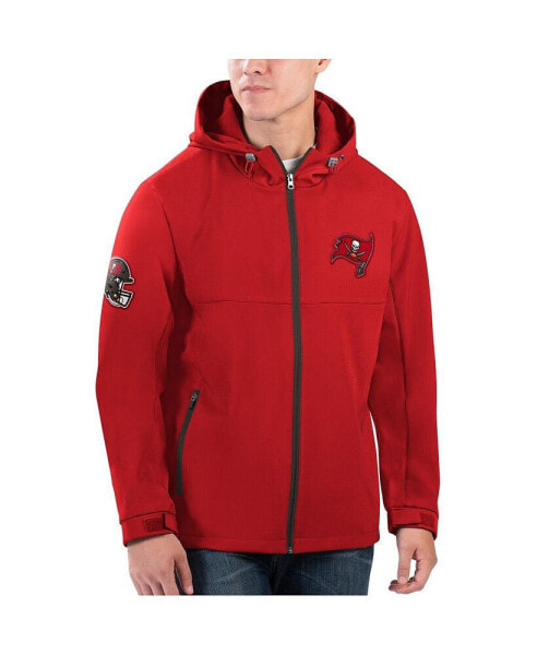 Men's Red Tampa Bay Buccaneers Soft Shell Full-Zip Hoodie Jacket