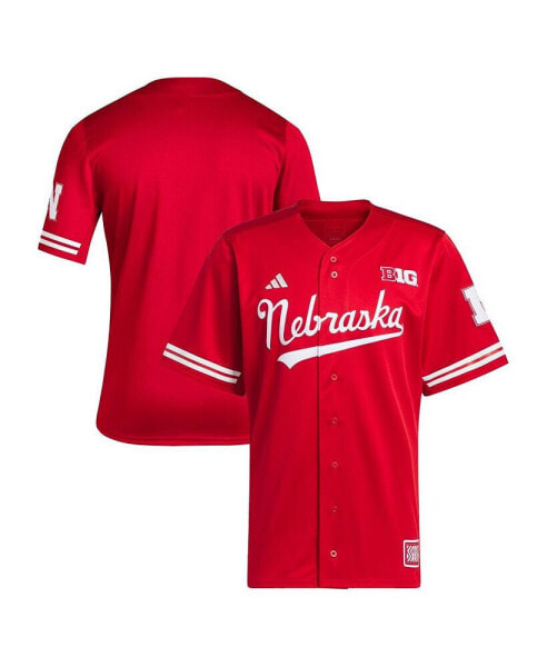 Men's Scarlet Nebraska Huskers Reverse Retro Replica Baseball Jersey