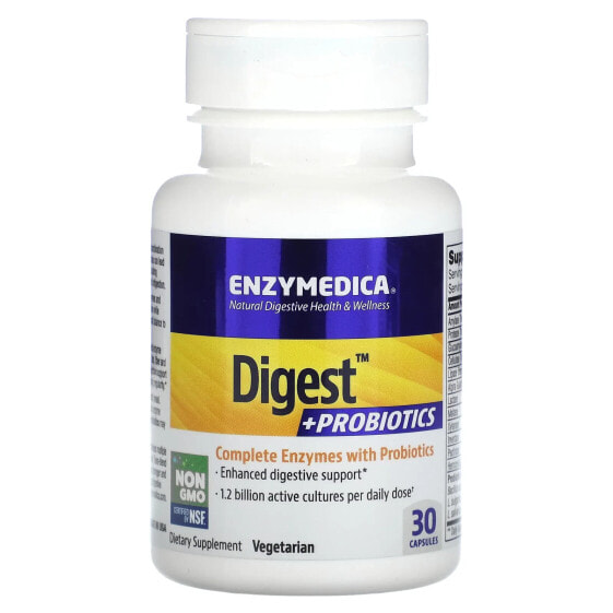 БАД для пищеварения Enzymedica Digest +Probiotics, 90 капсул