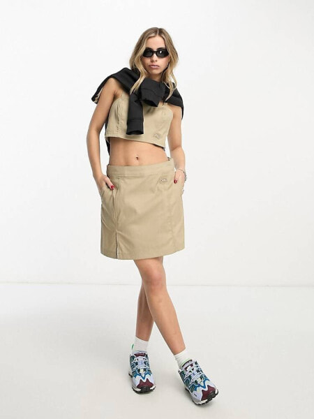 Dickies whitford skirt in khaki co-ord