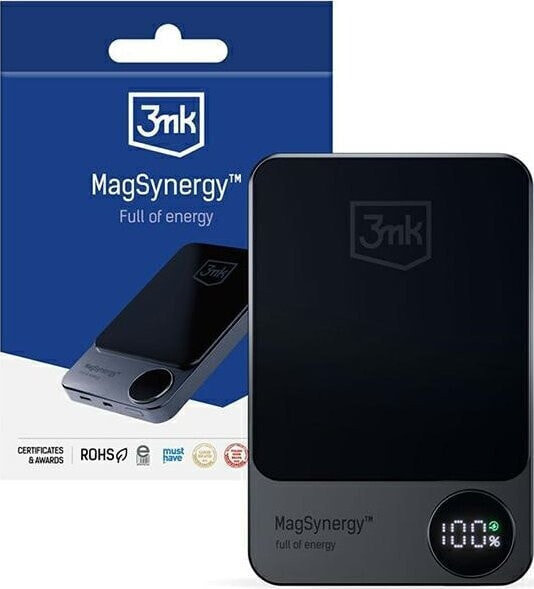 Powerbank 3MK MagSynergy 10000mAh Czarny