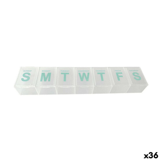 Коробочка для таблеток 7 дней 22,8 x 4,8 x 2,5 cm (36 штук)