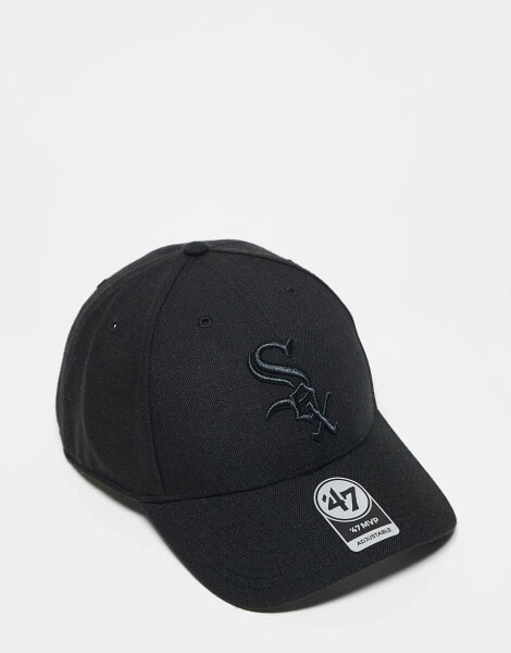 47 Brand Chicago White Sox tonal clean up cap in washed black