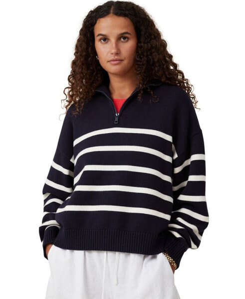Women's Cape Cod Half Zip Knit Sweater