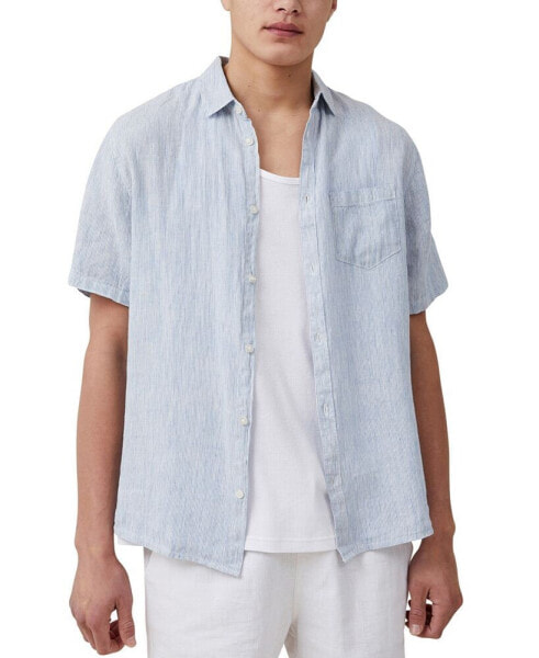 Men's Linen Short Sleeve Shirt