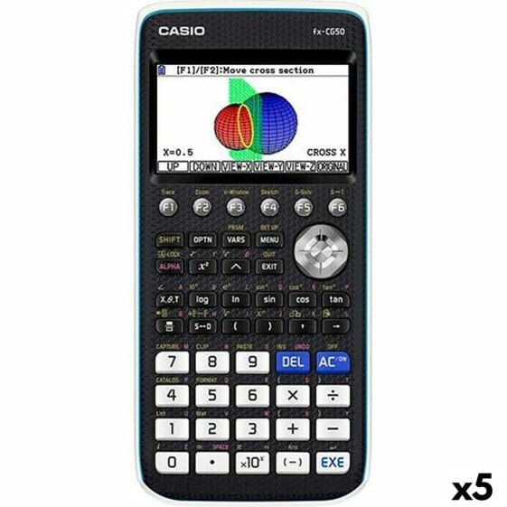Графический калькулятор Casio FX-CG50 18,6 x 8,9 x 18,85 cm Чёрный (5 штук)