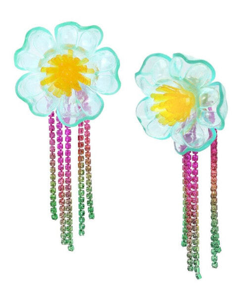 Серьги Betsey Johnson Stone Fringe Chandelier