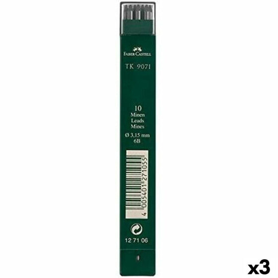 Замена шахты Faber-Castell Деревянный 3 Предметы 6B