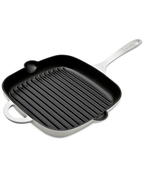 Natural Canvas 10" Cast Iron Grill Pan