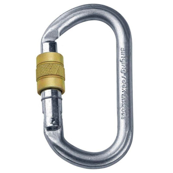 Карабин альпинистский Singing Rock Oval Steel Connector Screw-Lock Snap Hook