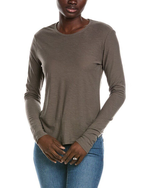 James Perse Crew Neck Long Sleeve T-Shirt Women's