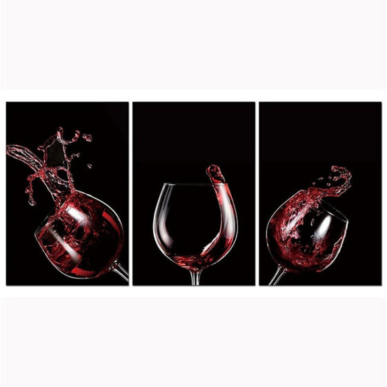 Red Wine Celebration Acrylic Wall Art (48 H X 96 W)