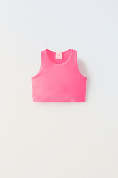 Sleeveless crop top