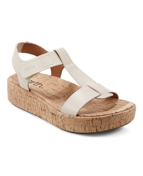 Women's Shari T-Strap Platform Casual Wedge Sandals