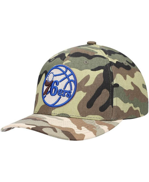 Men's Camo Philadelphia 76Ers Woodland Desert Snapback Hat