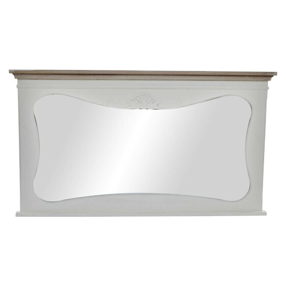 Настенное зеркало DKD Home Decor Белый Деревянный Натуральный 105 x 64 x 4,5 cm