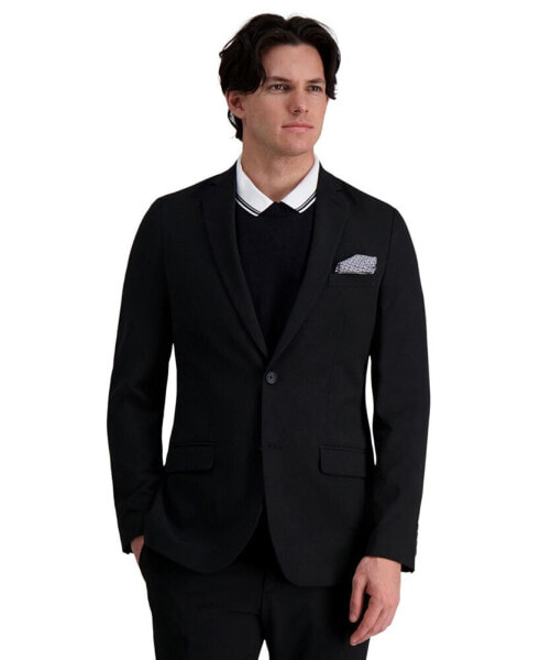 J.M. Men's 4-Way Stretch Plain Weave Ultra Slim Fit Suit Jacket