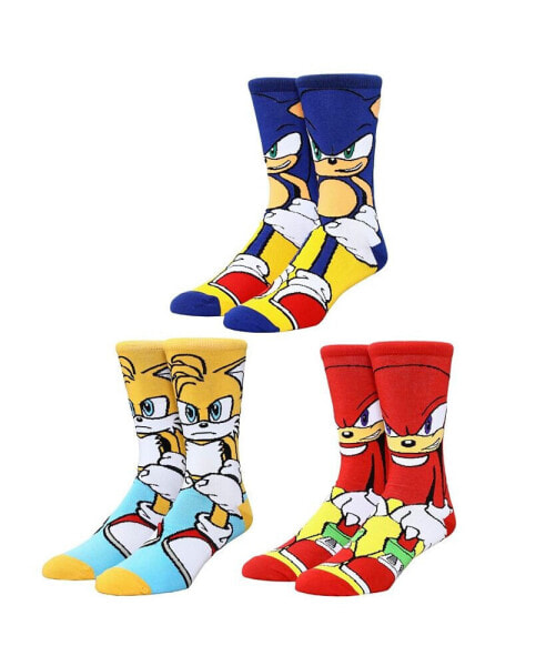Носки мужские Sonic the Hedgehog с изображением главных персонажей 3 шт.